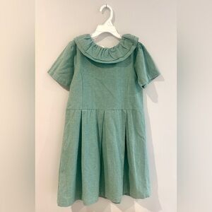 NWT The Oaks Apparel Co. Green tweed cotton flannel dress, size 10
